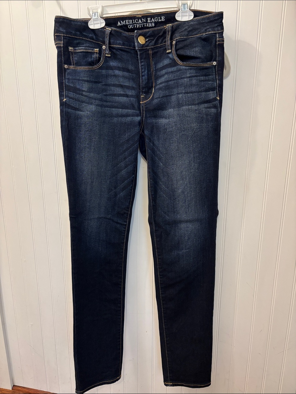 American Eagle Outfitters Dark Blue Skinny Jeans 10 long